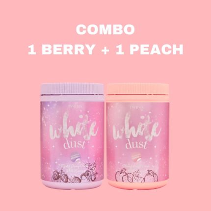 Twems White Dust 1x Peach & 1x Mixed Berries Flavor combo
