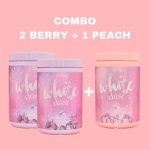 Twems White Dust 1x Peach & 2x Mixed Berries Flavor combo