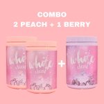 Twems White Dust 2x Peach & 1x Mixed Berries Flavor combo